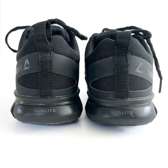 Reebok Men's Athletic Work Shoe Sz 6M Sublite Cushion Composite Toe Black RB4039 - Picture 8 of 16